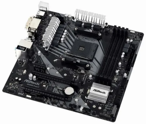 Placă de bază ASRock B450M PRO4-F, AM4, AMD B450, Micro-ATX