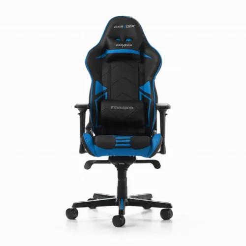 Игровое кресло DXRacer Racing Pro, Искусственная кожа, Черный/Синий