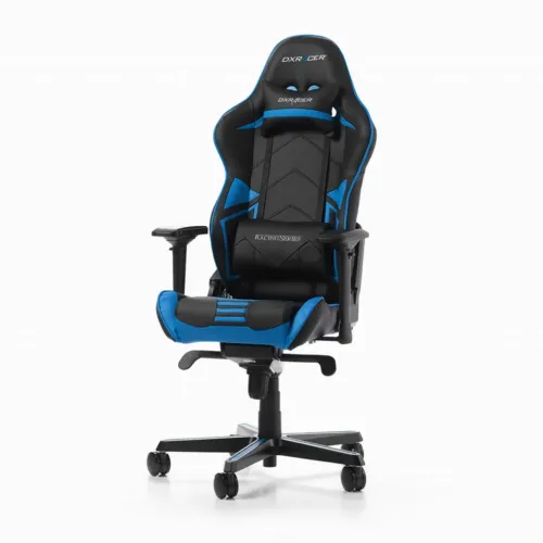 Игровое кресло DXRacer Racing Pro, Искусственная кожа, Черный/Синий