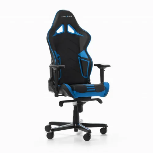 Игровое кресло DXRacer Racing Pro, Искусственная кожа, Черный/Синий