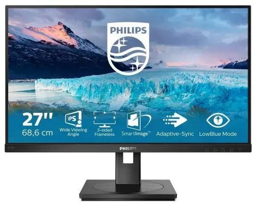 27" Monitor Philips 272S1AE, IPS 1920x1080 FHD, Negru