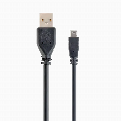 Cable de date Cablexpert CCP-USB2-AM5P-1, USB Type-A (F)/Mini-USB, 0,3m, Negru