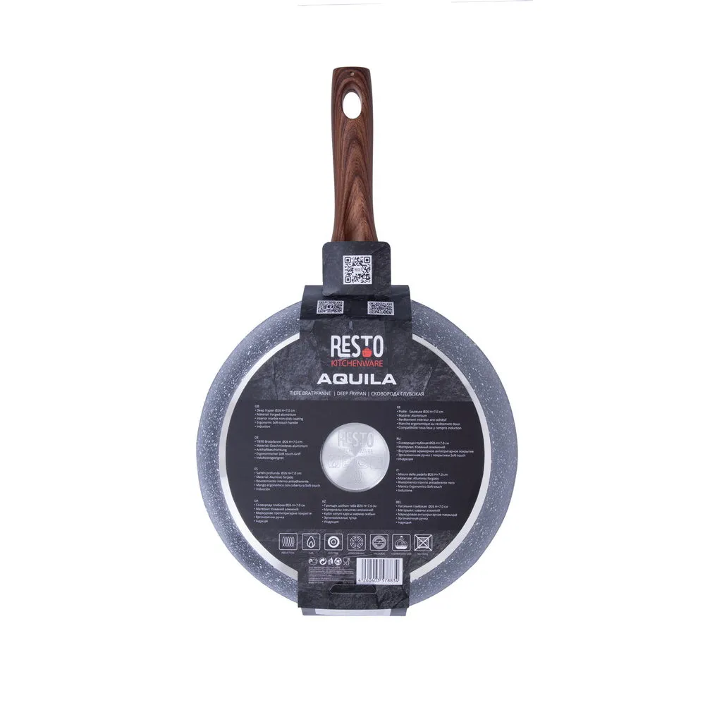 Tigaie adâncă RESTO 93053, 26cm, Gri