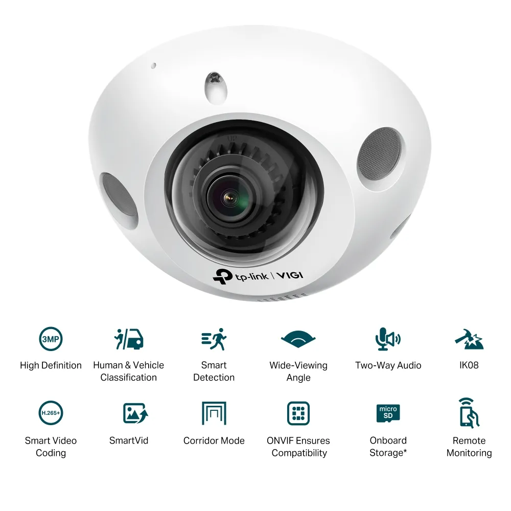 Camera de supraveghere IP TP-LINK VIGI C230I Mini(2.8mm), Alb