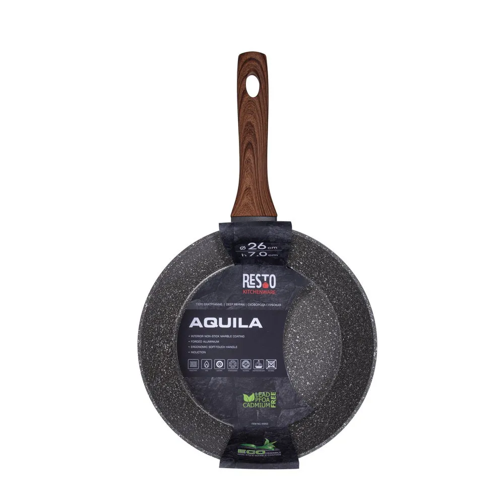 Tigaie adâncă RESTO 93053, 26cm, Gri