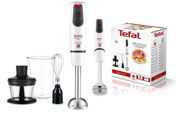 Blender de mână Tefal Optitouch, Alb
