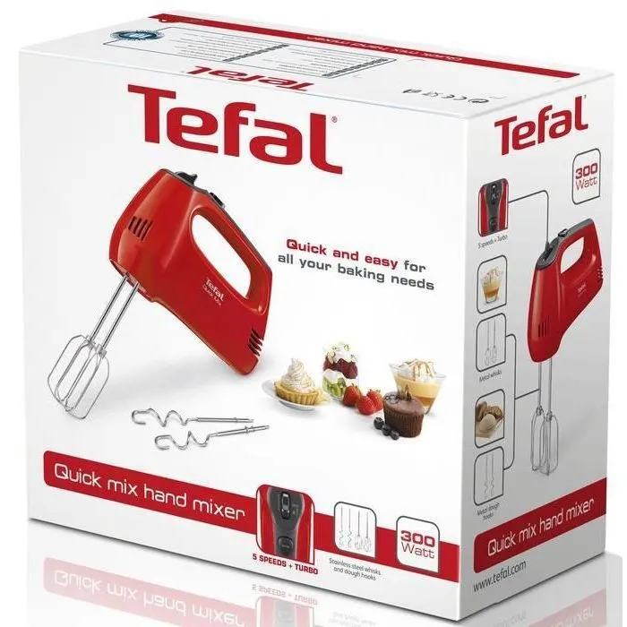 Mixer Manual Tefal Quick Mix, Roșu
