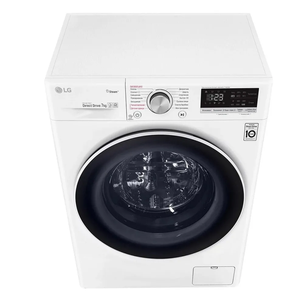 Стиральная машина LG F2V5HS0W, 7кг, Белый
