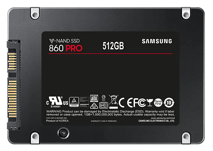 Накопитель SSD Samsung 860 PRO  MZ-76P512, 512Гб, MZ-76P512BW