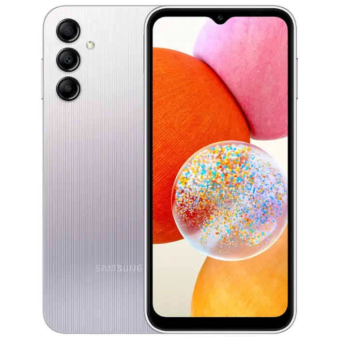 Смартфон Samsung Galaxy A14, 4Гб/128Гб, Серебристый