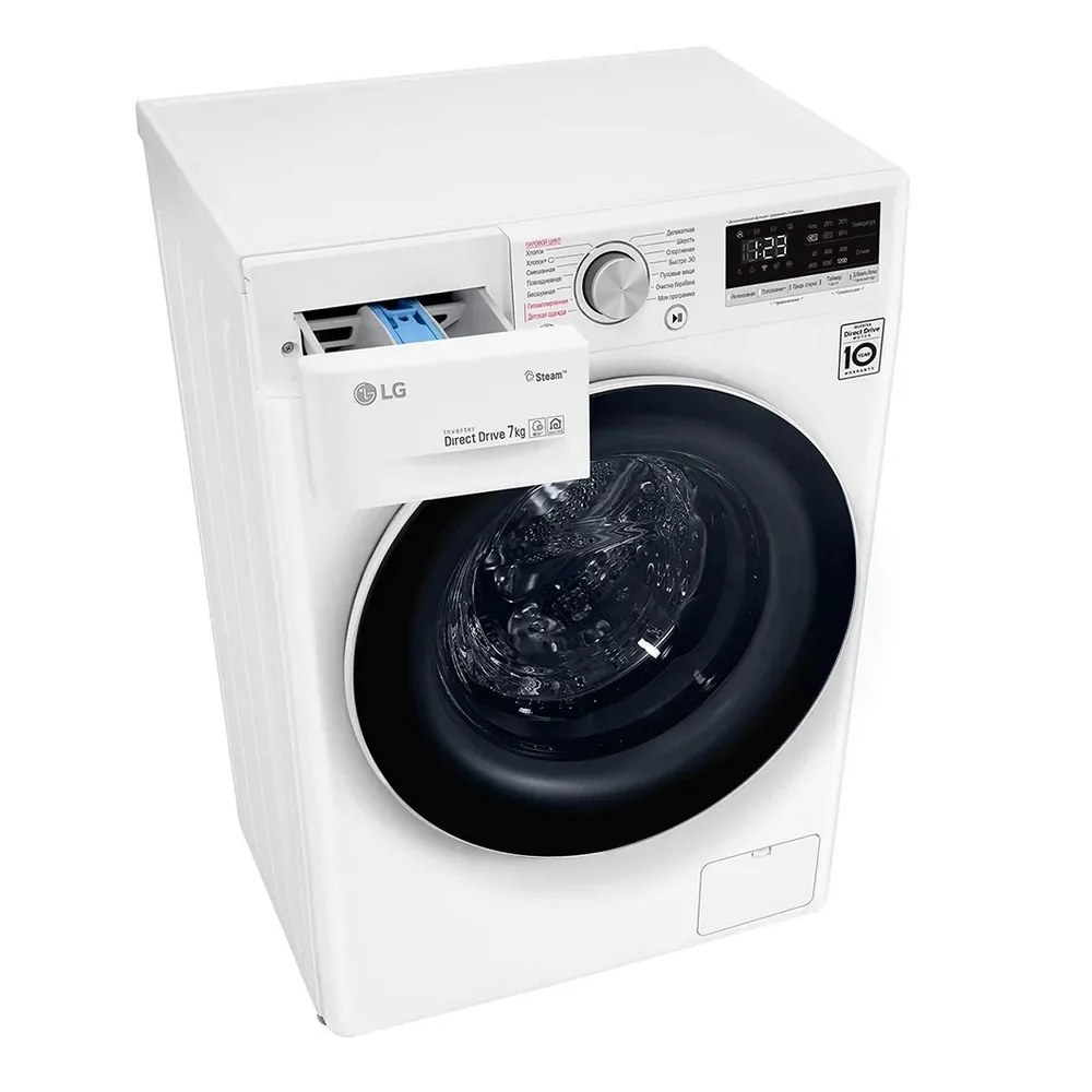 Стиральная машина LG F2V5HS0W, 7кг, Белый