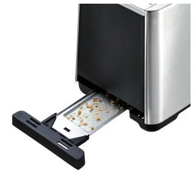 Toaster Tefal Equinox, Negru / Oțel Inoxidabil