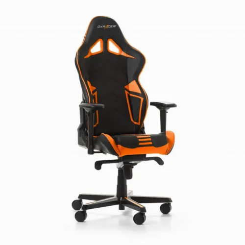 Игровое кресло DXRacer Racing Pro, Искусственная кожа, Чёрный/Оранжевый