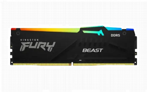 Memorie RAM Kingston FURY Beast RGB, DDR5 SDRAM, 5200 MHz, 32 GB, KF552C40BBA-32