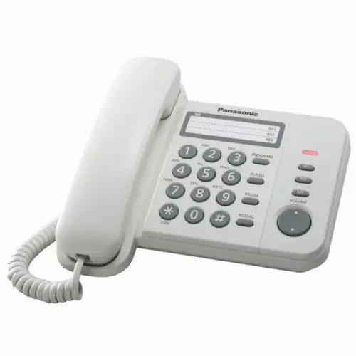 Telefon cu fir Panasonic KX-TS2352, Alb