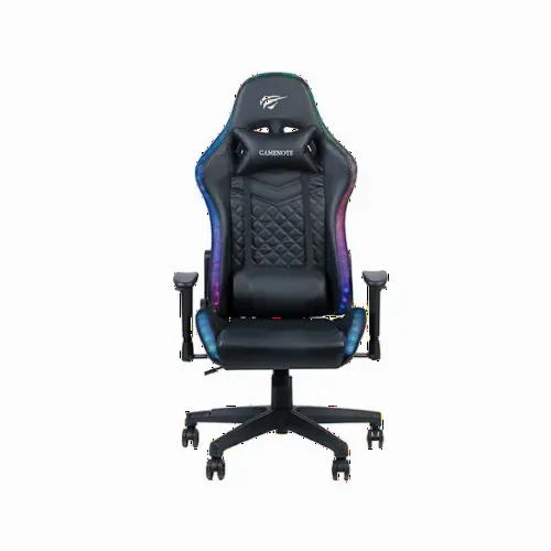 Игровое кресло Havit GC927, ПВХ Кожа, Чёрный