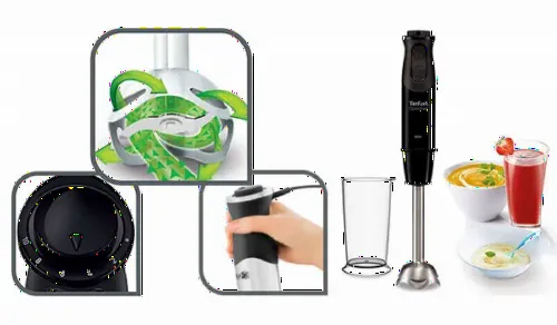 Blender de mână Tefal Optitouch, Alb