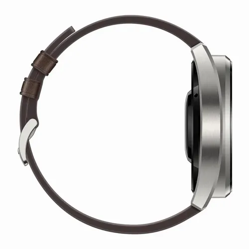 Умные часы Huawei WATCH 3 Pro, 48мм, Корпус Titanium Gray с Коричневым кожаным ремешком