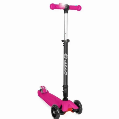 Trotinetă cu 3 roți pentru copii YKS Foldable scooter, Roz