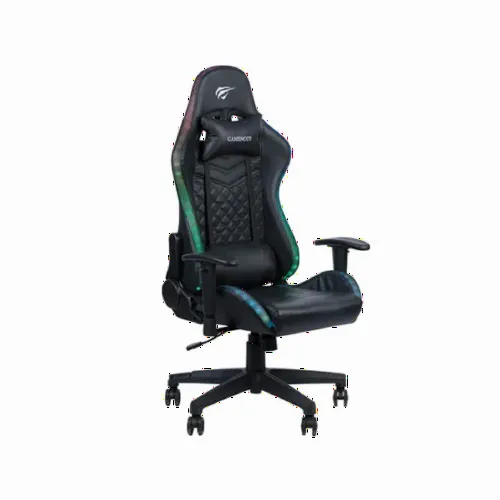 Игровое кресло Havit GC927, ПВХ Кожа, Чёрный