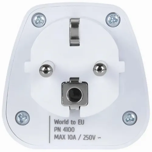 Wall Charger Adapter Rivacase PS4100 W00 travel adapter World to EU, White