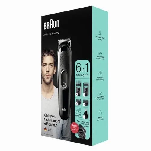 Мужской Триммер Braun MGK3320, Чёрный