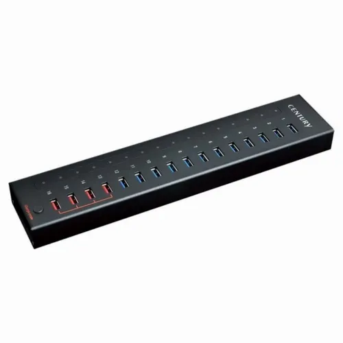 Adaptor Hub Century CHM-U3P16, Negru