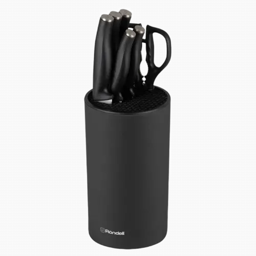 Set de Cuțite Rondell RD-1582, Negru