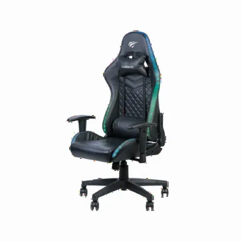 Игровое кресло Havit GC927, ПВХ Кожа, Чёрный