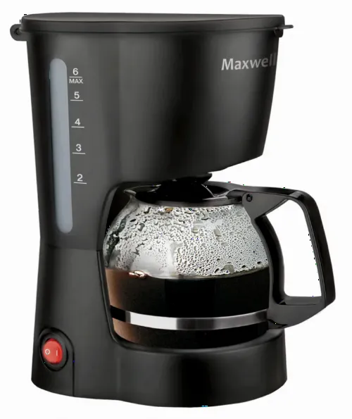 Капельная Кофеварка Maxwell MW-1657, 600Вт, Чёрный