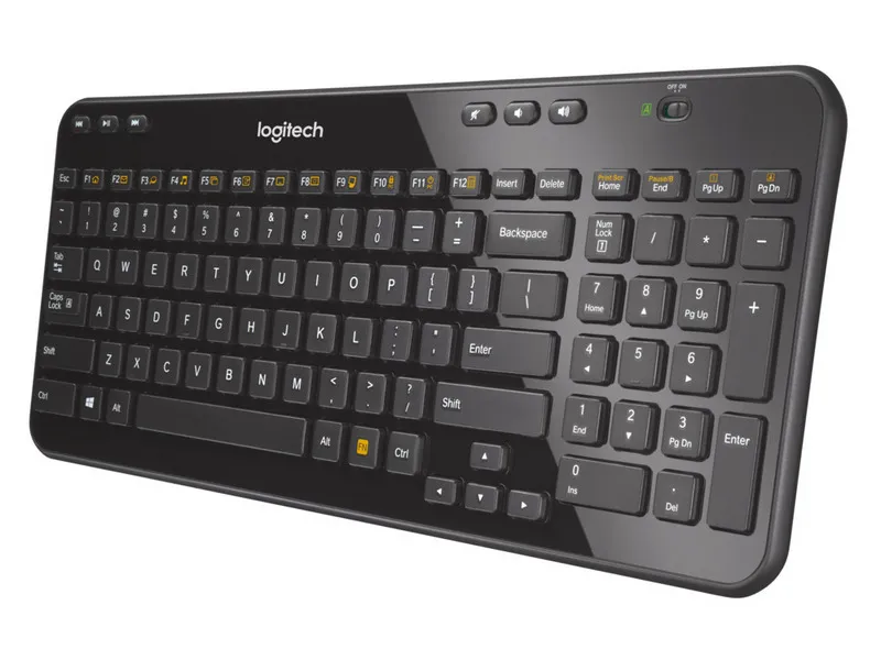 Клавиатура Logitech K360, Беспроводное, Чёрный