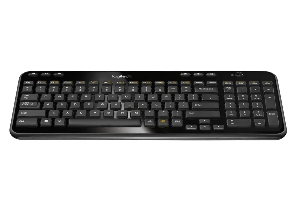 Клавиатура Logitech K360, Беспроводное, Чёрный