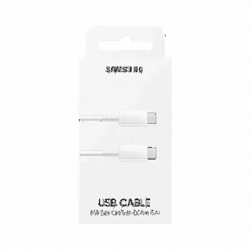 Cablu încărcare și sincronizare Samsung EP-DN975BWRGRU, USB Type-C/USB Type-C, 1m, Alb