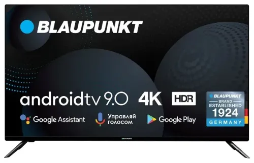 50" LED SMART Телевизор BLAUPUNKT 50UN265, 3840x2160 4K UHD, Android TV, Чёрный