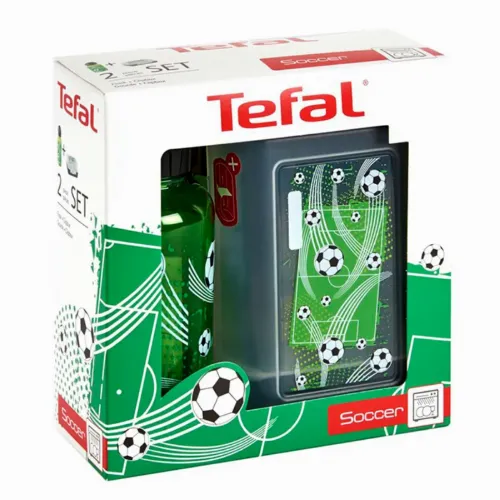 Set pentru prânz pentru copii Tefal Soccer, Verde