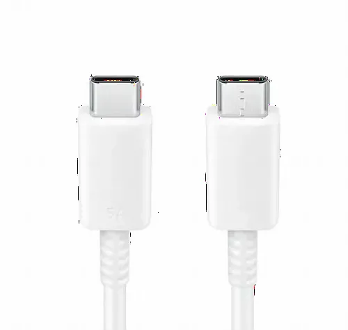Cablu încărcare și sincronizare Samsung EP-DN975BWRGRU, USB Type-C/USB Type-C, 1m, Alb