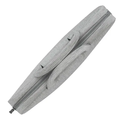 Geantă pentru Laptop RivaCase Prater, 15.6", Poliester, Gri/Albastru închis