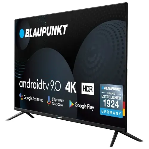 50" LED SMART Телевизор BLAUPUNKT 50UN265, 3840x2160 4K UHD, Android TV, Чёрный