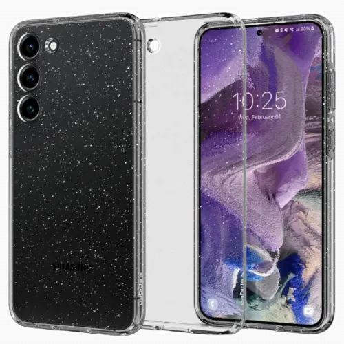 Чехол Spigen Samsung S23, Liquid Crystal, Блестящий Кристалл