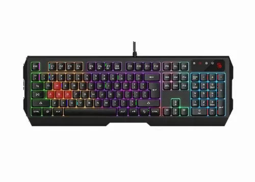 Gaming Keyboard Bloody B135N, Keycap Double-Shot, Splash Resistance, FN Keys, Backlight,  Black,USB
