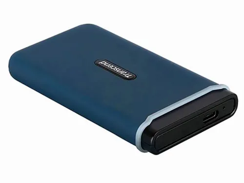 SSD portabil extern Transcend ESD370C, 1 TB, Albastru Marin (TS1TESD370C)