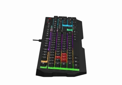 Gaming Keyboard Bloody B135N, Keycap Double-Shot, Splash Resistance, FN Keys, Backlight,  Black,USB