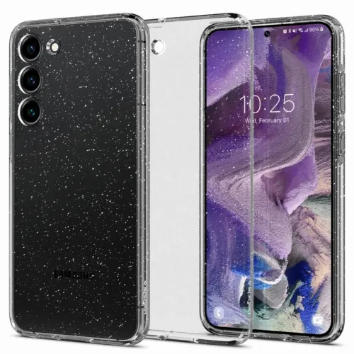 Чехол Spigen Samsung S23, Liquid Crystal, Блестящий Кристалл