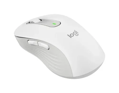 Wireless Mouse Logitech M650 L Signature, Optical, 400-4000 dpi, 5 buttons, 1xAA, 2.4GHz/BT, White