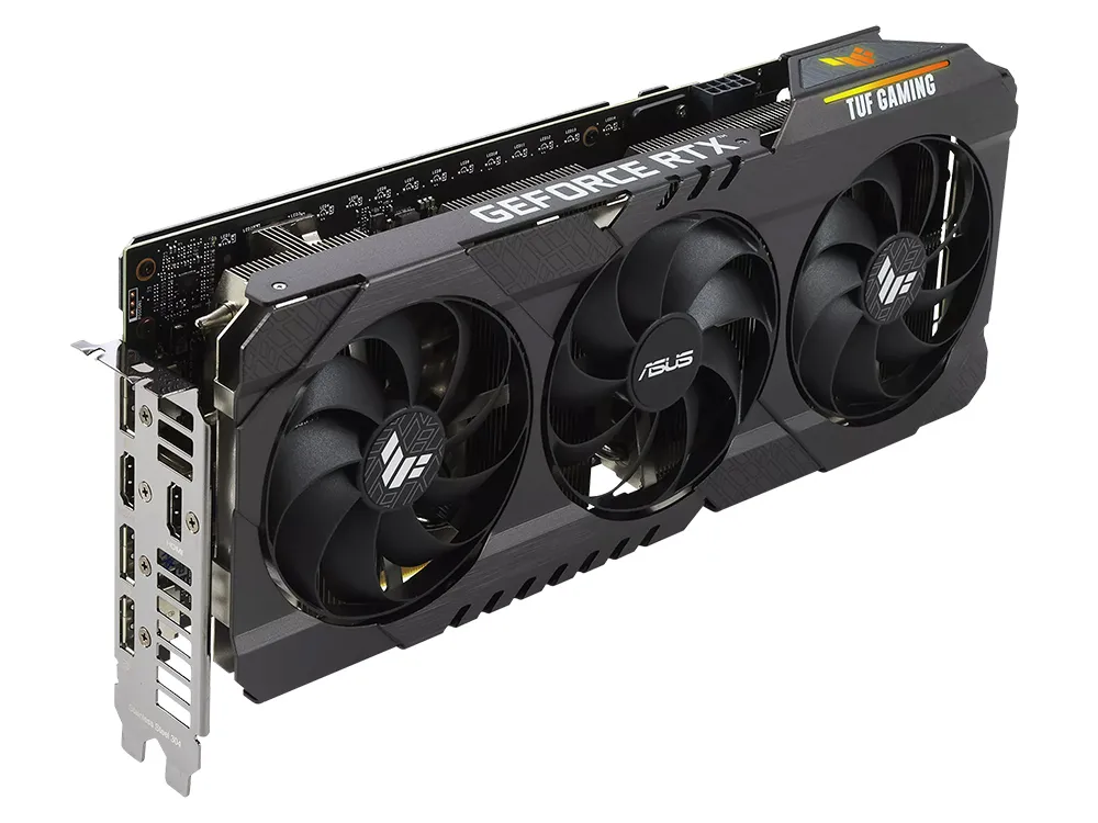 Видеокарта ASUS TUF-RTX3060TI-O8GD6XGAMING,  8GB GDDR6 256бит