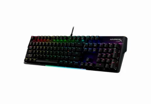 Gaming Keyboard HyperX Alloy MKW100, Mechanical, Aluminum Frame, Wrist rest, Red SW, US Layout, USB