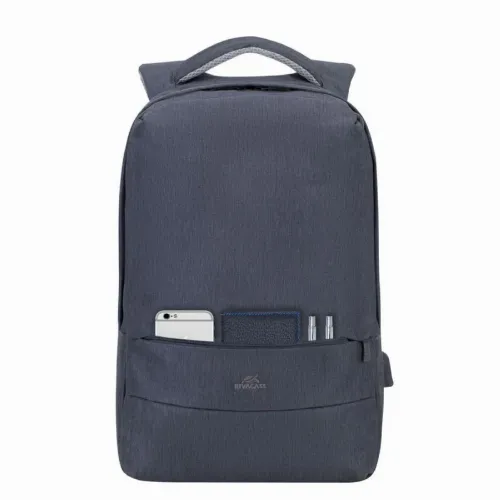 Rucsac pentru Laptop RivaCase Prater, 15.6", Poliester, Gri închis