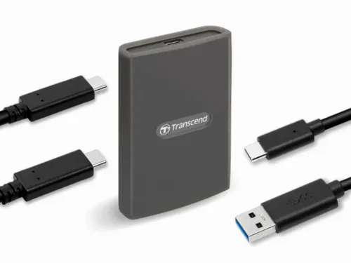 Кардридер Transcend TS-RDE2, USB Type-C, USB Type-A, Серый