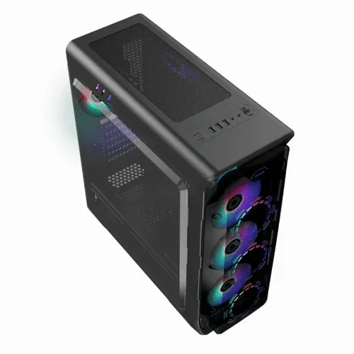 Carcasă PC Gamemax StarLight FRGB, Midi-Tower, ATX, Negru