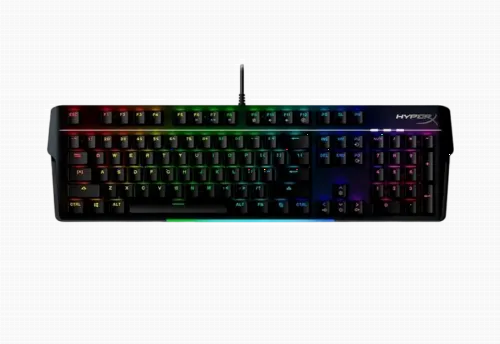 Gaming Keyboard HyperX Alloy MKW100, Mechanical, Aluminum Frame, Wrist rest, Red SW, US Layout, USB